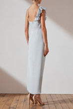 Load image into Gallery viewer, LUXE ASYMMETRICAL FRILL DRESS - CLOUD