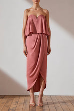 Load image into Gallery viewer, LUXE &#39;U&#39; WIRE FRILL DRESS - ROSE