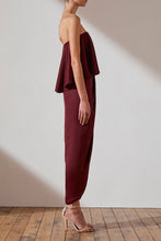 Load image into Gallery viewer, LUXE &#39;U&#39; WIRE FRILL DRESS - GARNET