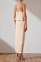 Load image into Gallery viewer, LUXE COCKTAIL FRILL DRESS - CHAMPAGNE