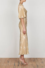 Load image into Gallery viewer, EDGAR FLUTTER SLEEVE MIDI DRESS