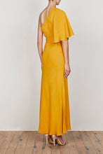 Load image into Gallery viewer, LAUTNER ONE SHOULDER BIAS MAXI DRESS - SAFFRON